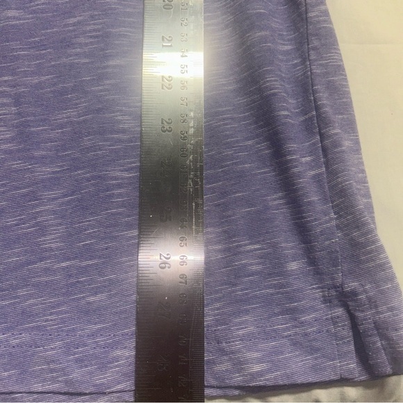Robert Barakett Heathered Purple Polo Shirt - Picture 6 of 7